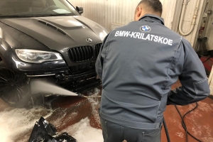 Чистка радиатора BMW - изображение 1