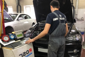 Заправка кондиционера BMW X5 - изображение 0