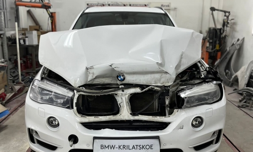 Ремонт BMW X5 после дтп - фото до ремонта