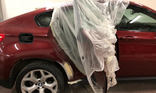 Покраска крыла BMW X6 - фото до ремонта