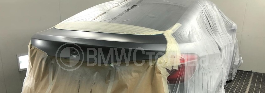 покраска багажника на BMW X6 F15